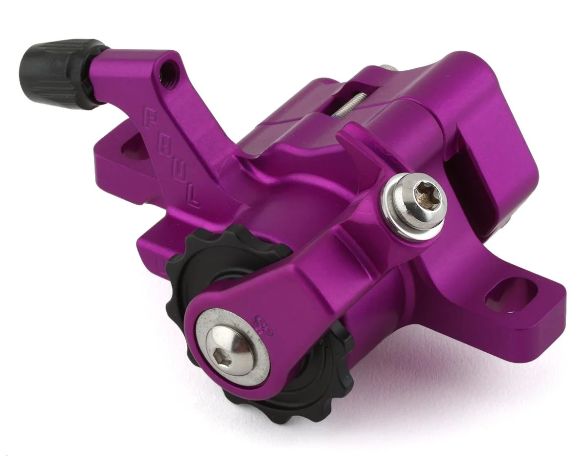 Paul Components Klamper Disc Brake Caliper (Purple/Black) (Mechanical) (Front or Rear) (Short Pull) (Post Mount)